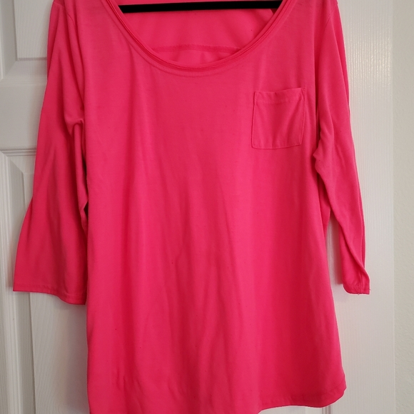 Lane Bryant Tops - Plus Size Neon Pink Lane Bryant Top